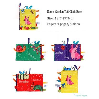 Montessori Baby Cloth Book 0-36M Kids