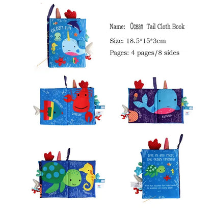 Montessori Baby Cloth Book 0-36M Kids