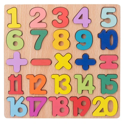 Montessori wooden puzzles