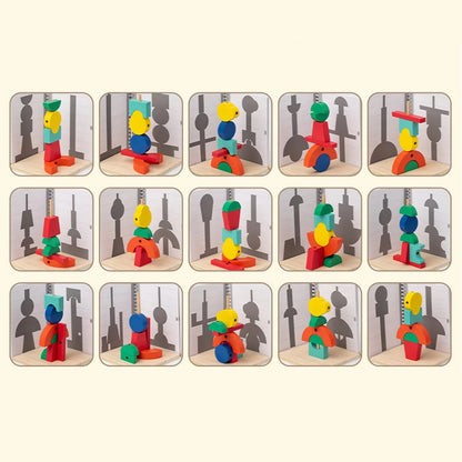 Wooden Building Blocks for Kids Toys 3D Logical Thinking Training Toys