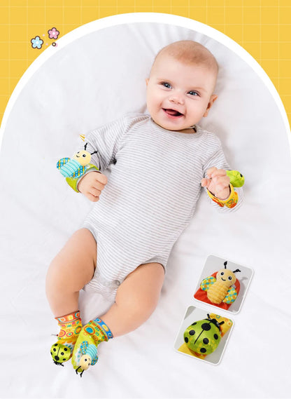 Baby Infant Rattle Socks Toys 0 to 12 Month Newborn