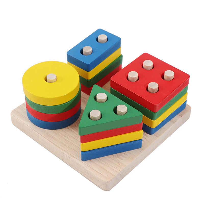 Montessori wooden puzzles