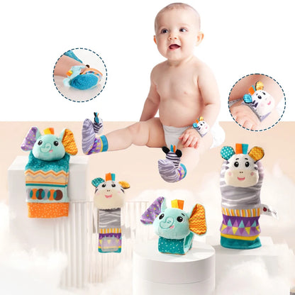 Baby Infant Rattle Socks Toys 0 to 12 Month Newborn