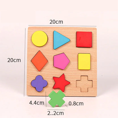 Montessori wooden puzzles