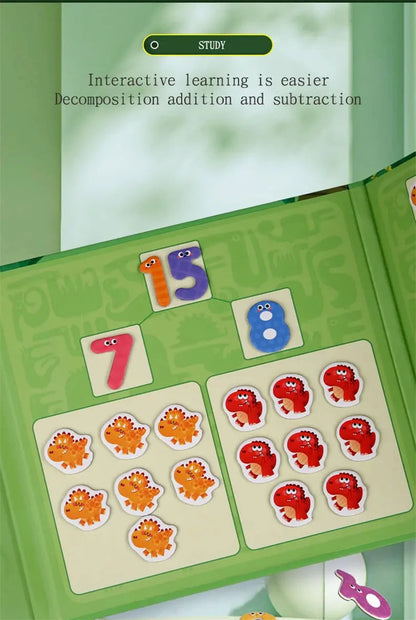 Montessori math addition subtraction analysis arithmetic magnetic