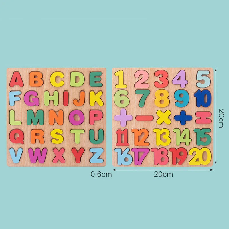 Montessori wooden puzzles