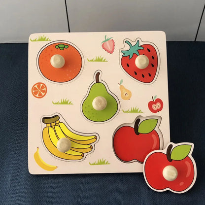 Montessori wooden puzzles