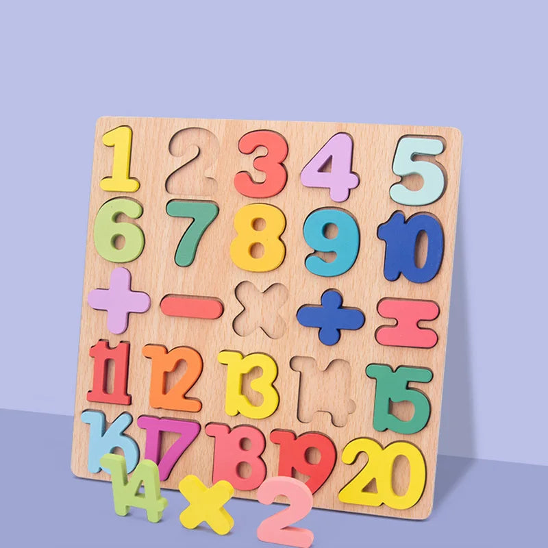 Montessori wooden puzzles