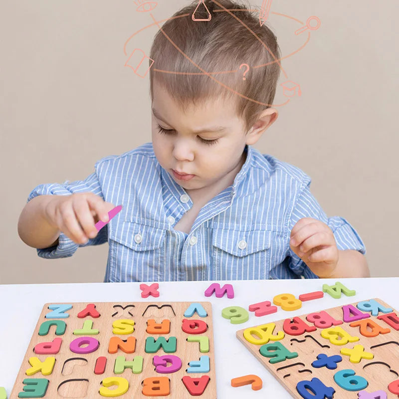 Montessori wooden puzzles