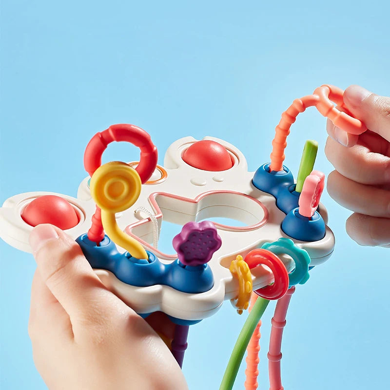 Baby Montessori Toys Pull String Sensory 6- 12 Months