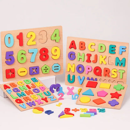 Montessori wooden puzzles