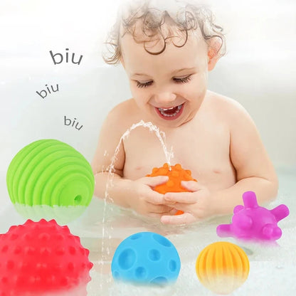 Baby Bath Toys for Kids Set Rubber Animals 6Pcs