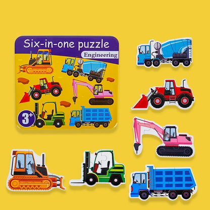 Montessori 3D Wooden Puzzle Game for Kids