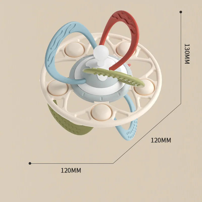 Montessori for babies 6-12 months Rattle teething toy