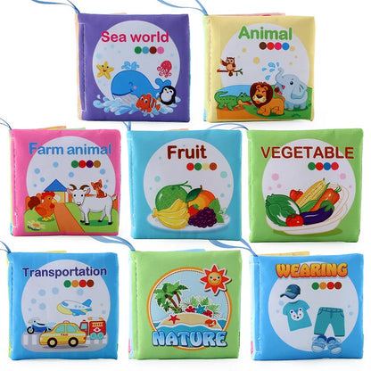 Montessori Baby Cloth Book 0-36M Kids