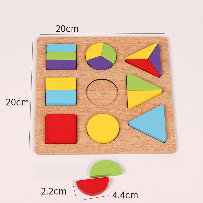 Montessori wooden puzzles