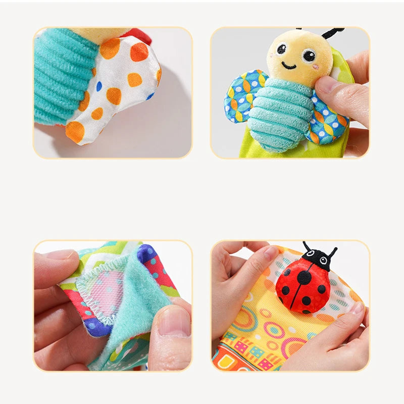 Baby Infant Rattle Socks Toys 0 to 12 Month Newborn