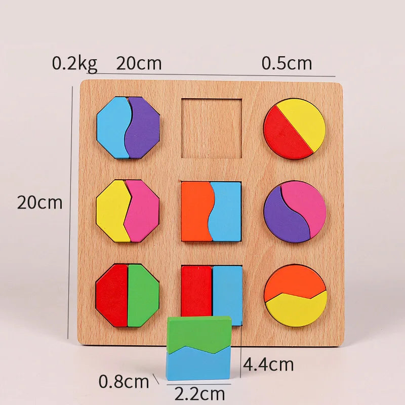 Montessori wooden puzzles