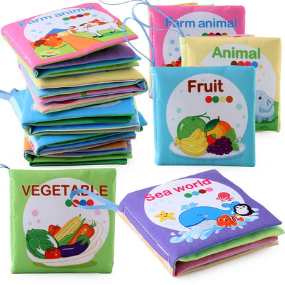 Montessori Baby Cloth Book 0-36M Kids