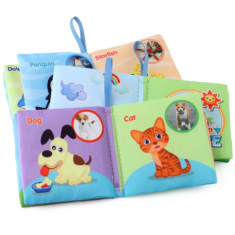 Montessori Baby Cloth Book 0-36M Kids