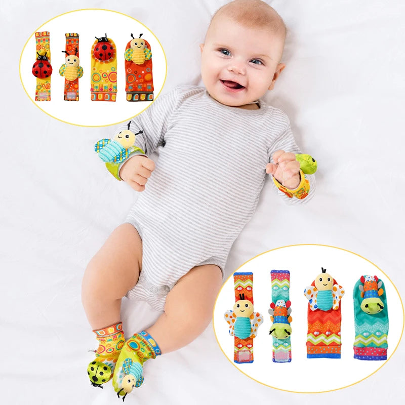 Baby Infant Rattle Socks Toys 0 to 12 Month Newborn