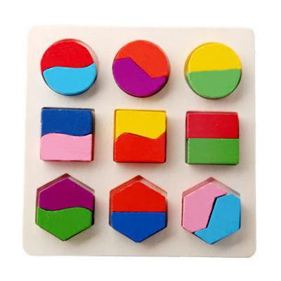 Montessori wooden puzzles