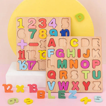 Montessori wooden puzzles