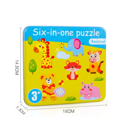 Montessori 3D Wooden Puzzle Game for Kids