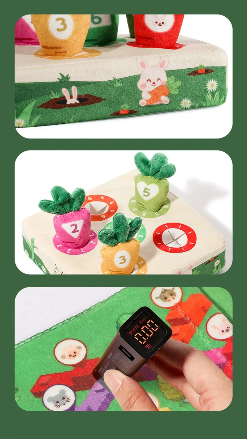 Baby Tissue Box Pull Out Radish Toys Carrot Harvest Montessori