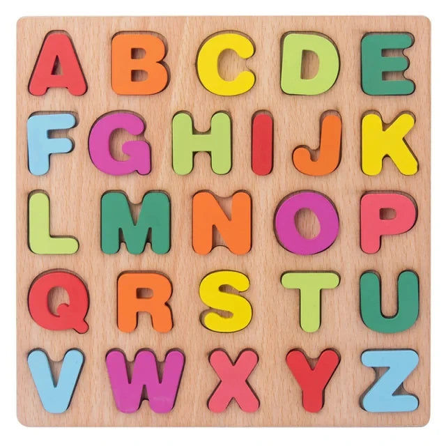 Montessori wooden puzzles