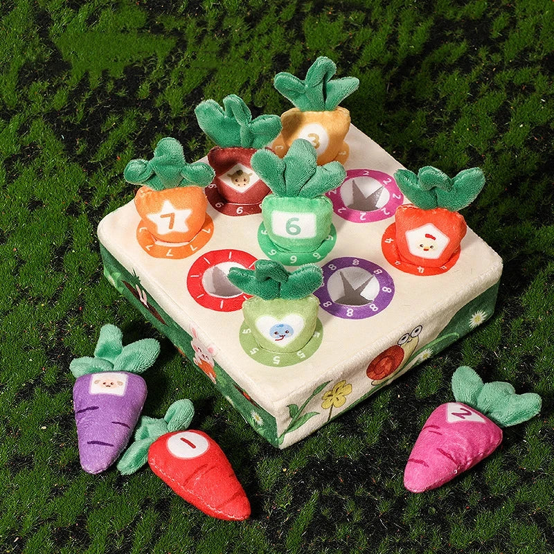 Baby Tissue Box Pull Out Radish Toys Carrot Harvest Montessori