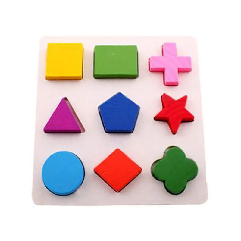 Montessori wooden puzzles