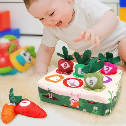 Baby Tissue Box Pull Out Radish Toys Carrot Harvest Montessori