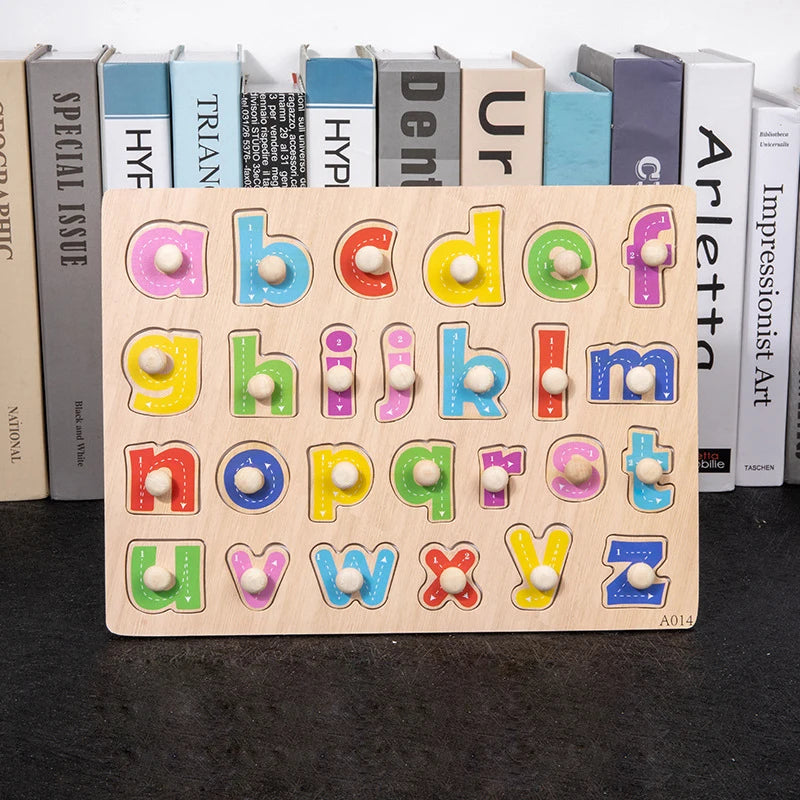 Montessori wooden puzzle toys